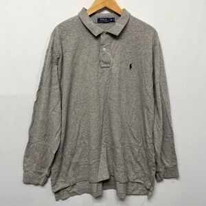 Polo Ralph Lauren Men Long Sleeve Polo Shirt Top Size XXL 2XL Gray M223 -20